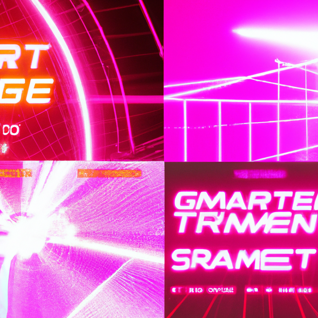 Hero collage showing neon arenas and avatars